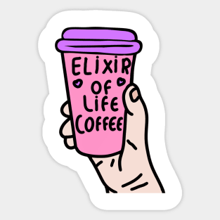 Elixir Of Life Coffee Sticker